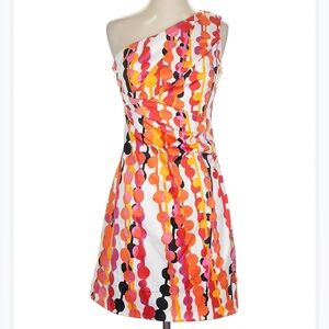 Phoebe Couture Vibrant One-Shoulder Cocktail Dress, worn 1 x, dry cleaned, size6